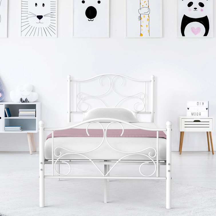 Winston Porter Leairah Twin Metal Platforms Standard Bed by Winston